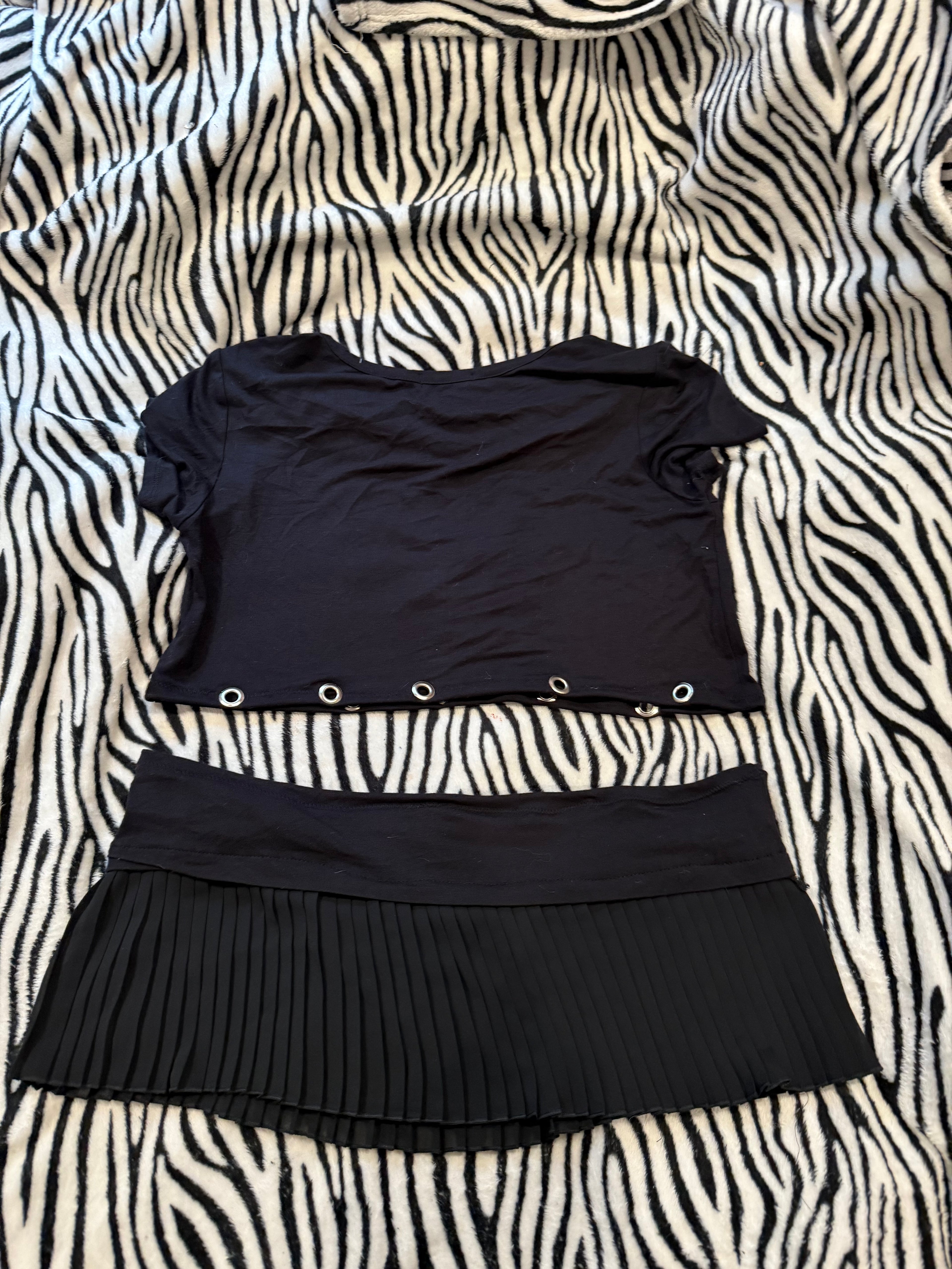 black & white skull set size L