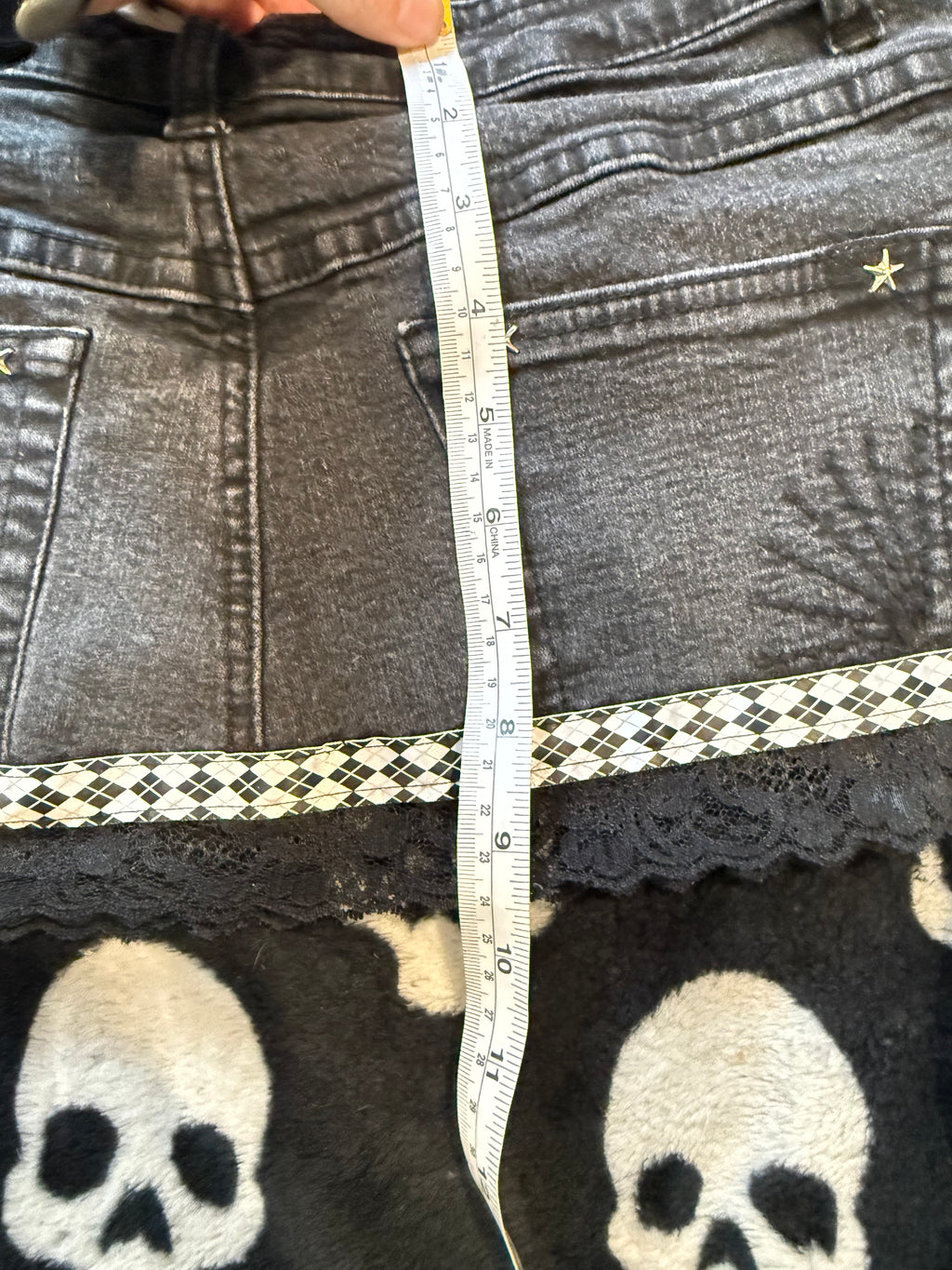 argyle lace skirt size xs