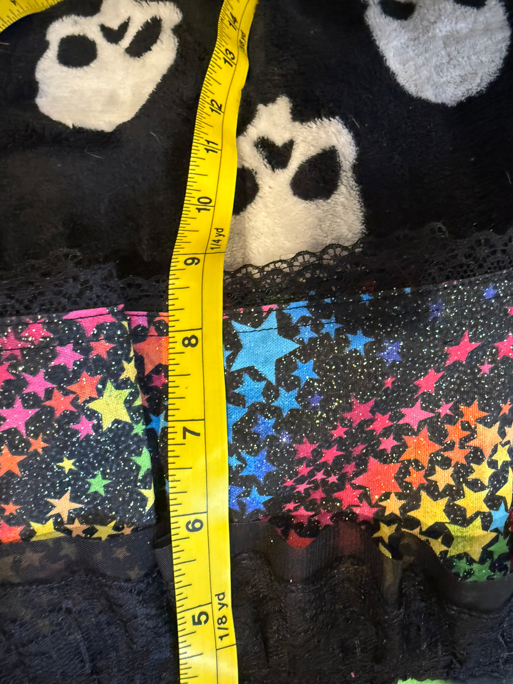 rainbow zebra star lace set size xs/s