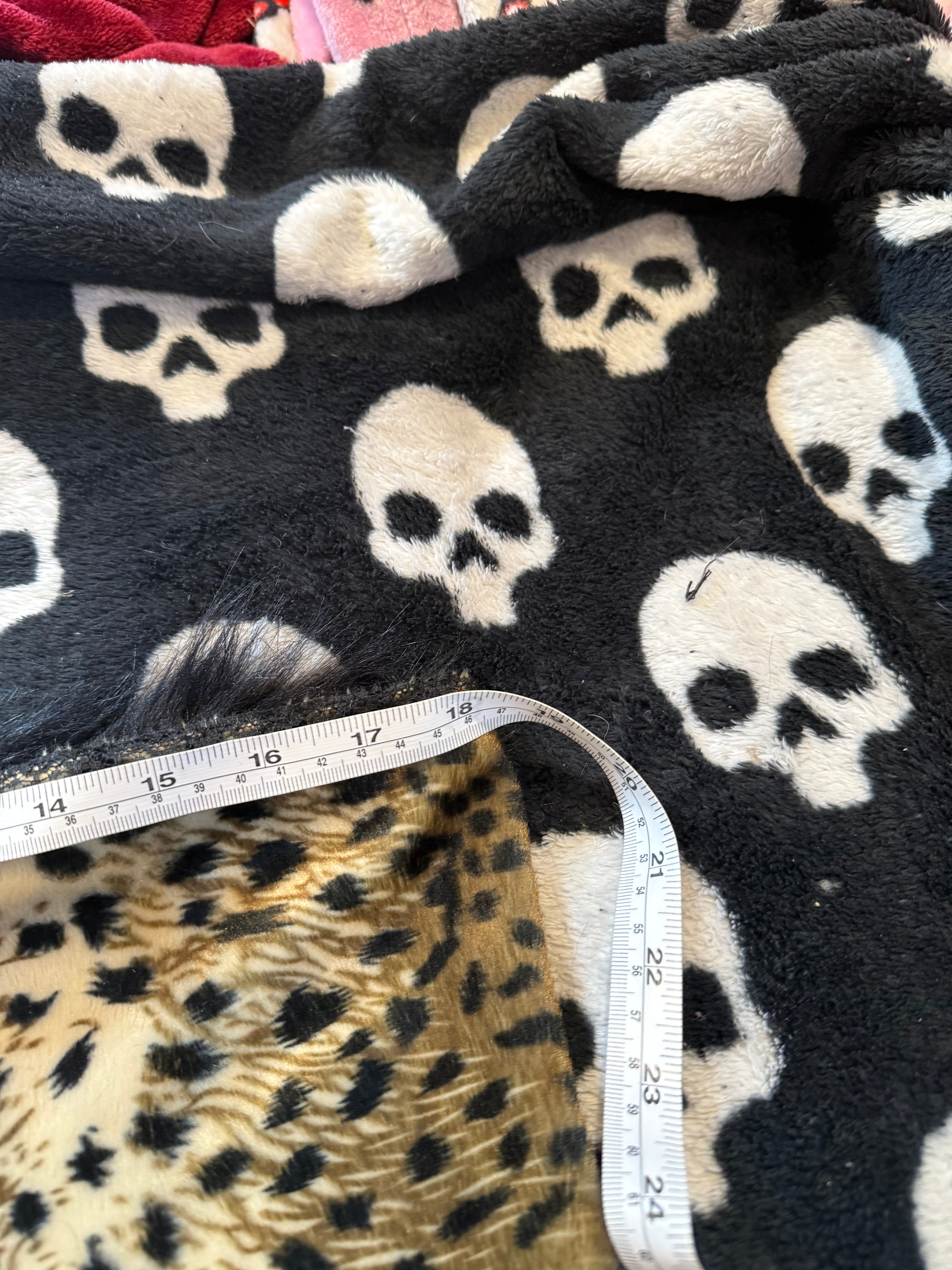 cheetah print fur set size m