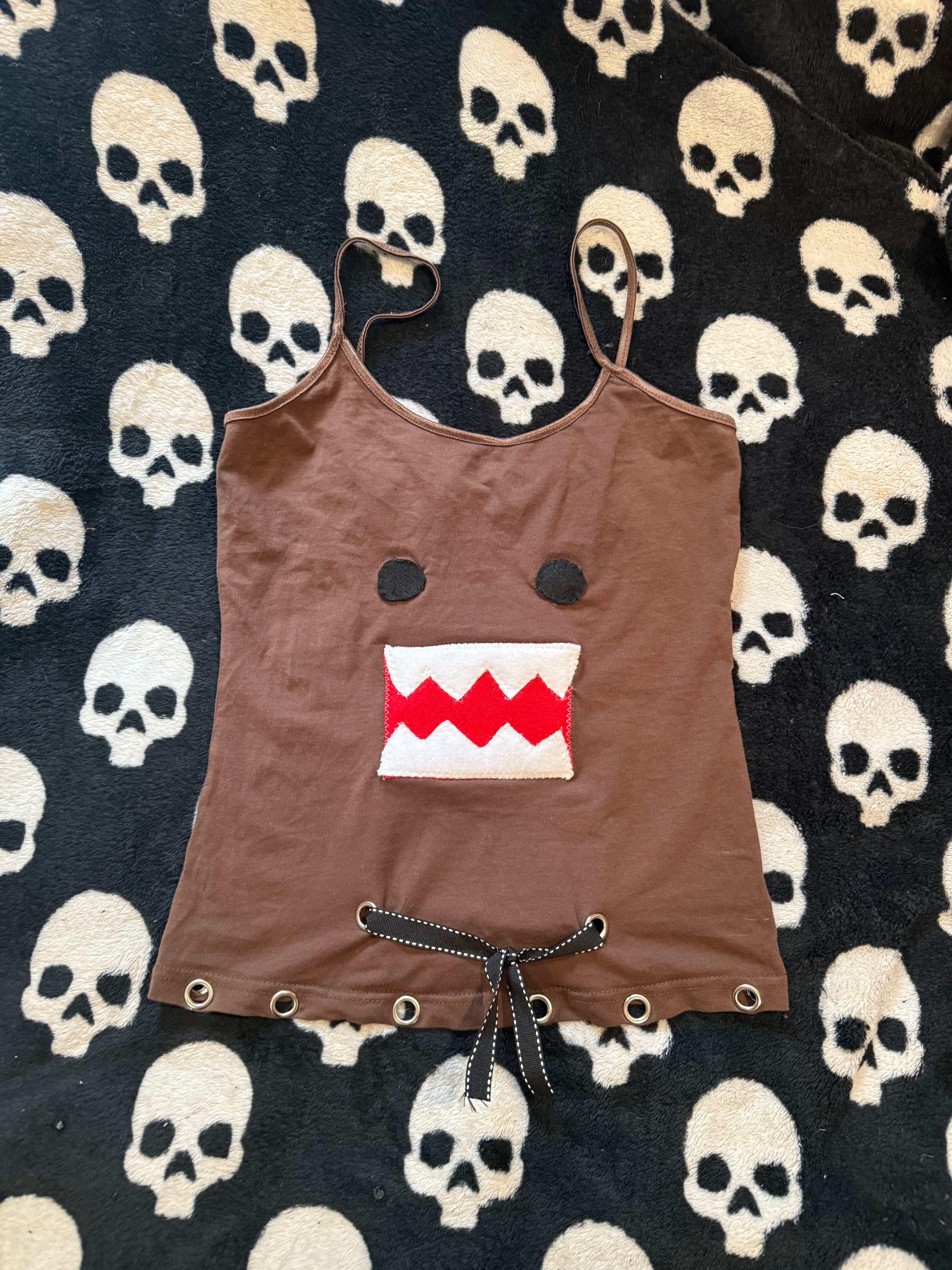 domo grommet tank top size xs/s
