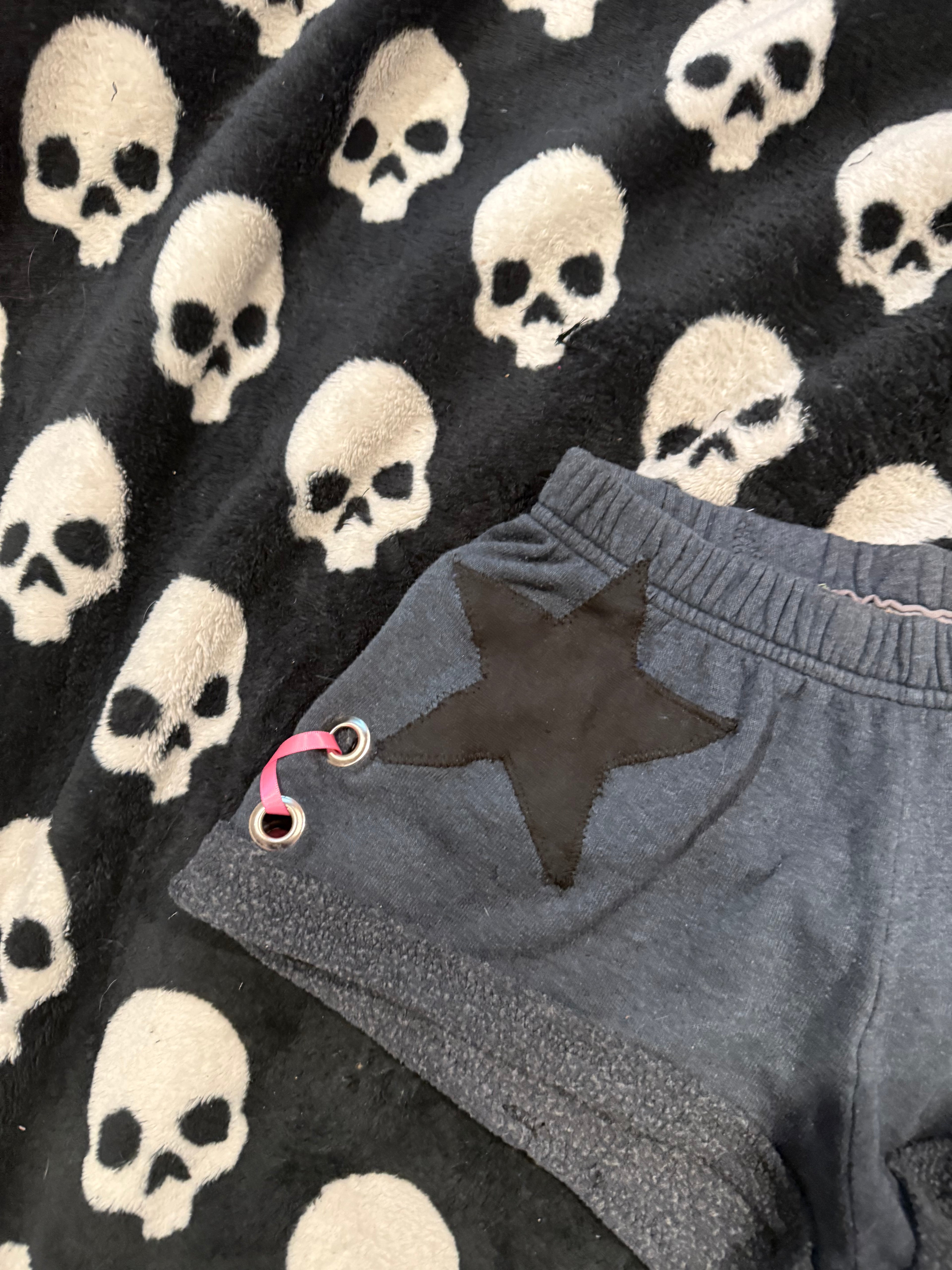 lace up butterfly shorts size s
