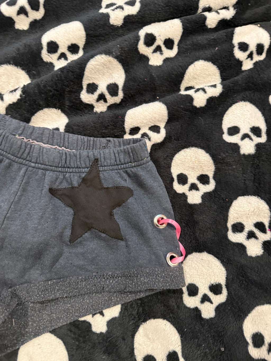 lace up butterfly shorts size s