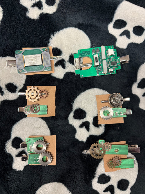 circuit board hair clips