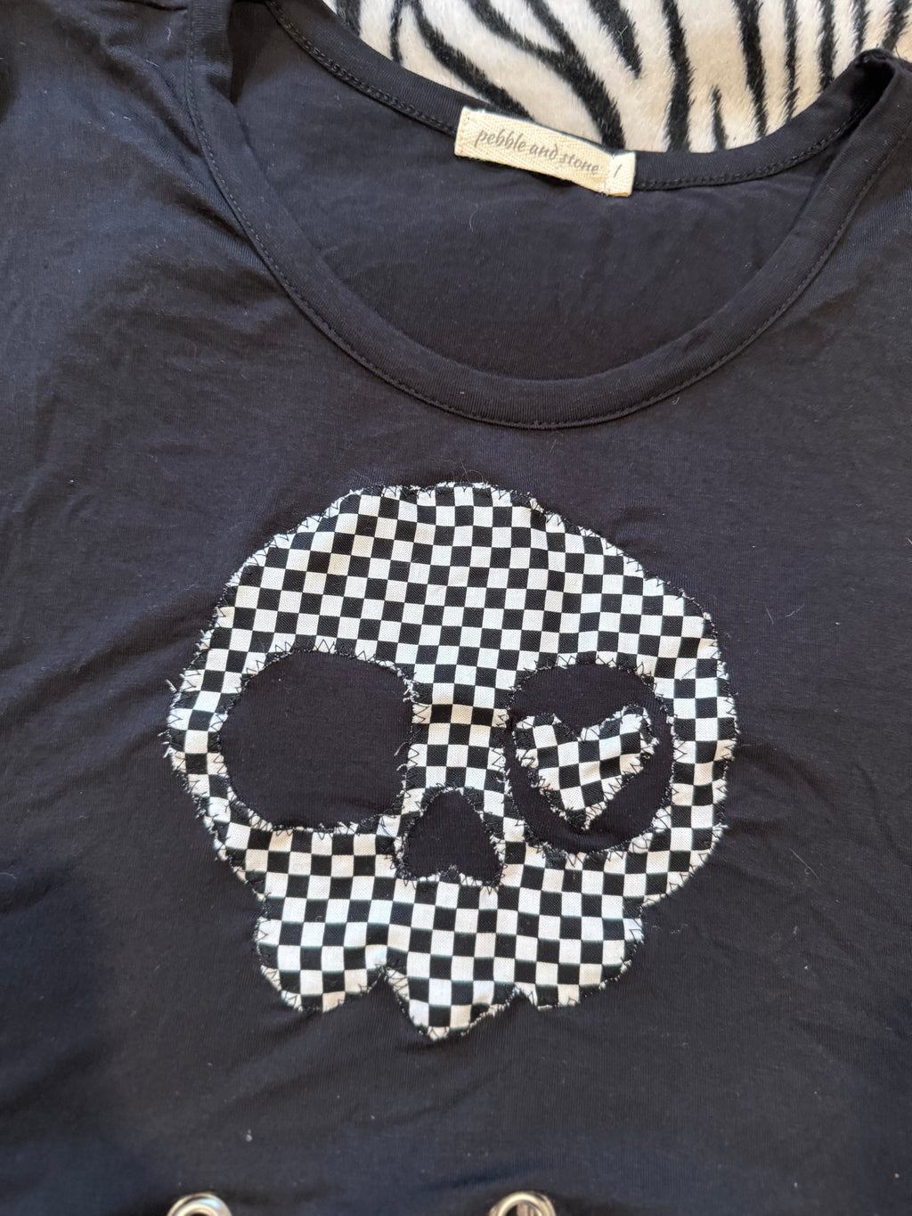 black & white skull set size L