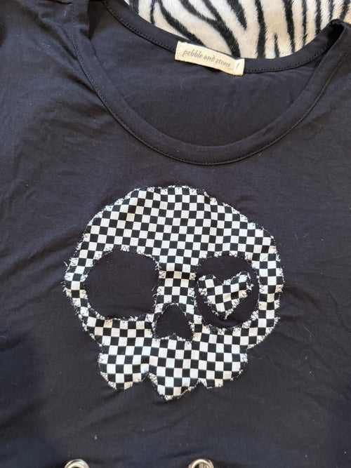 black & white skull set size L