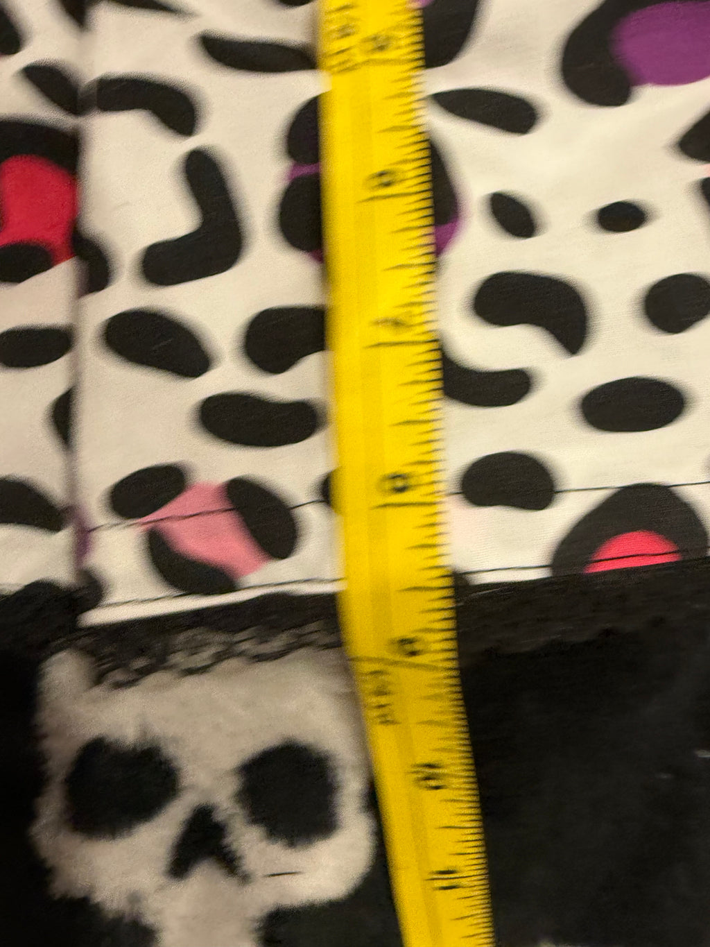 pink & black lace up animal print mini skirt size xs