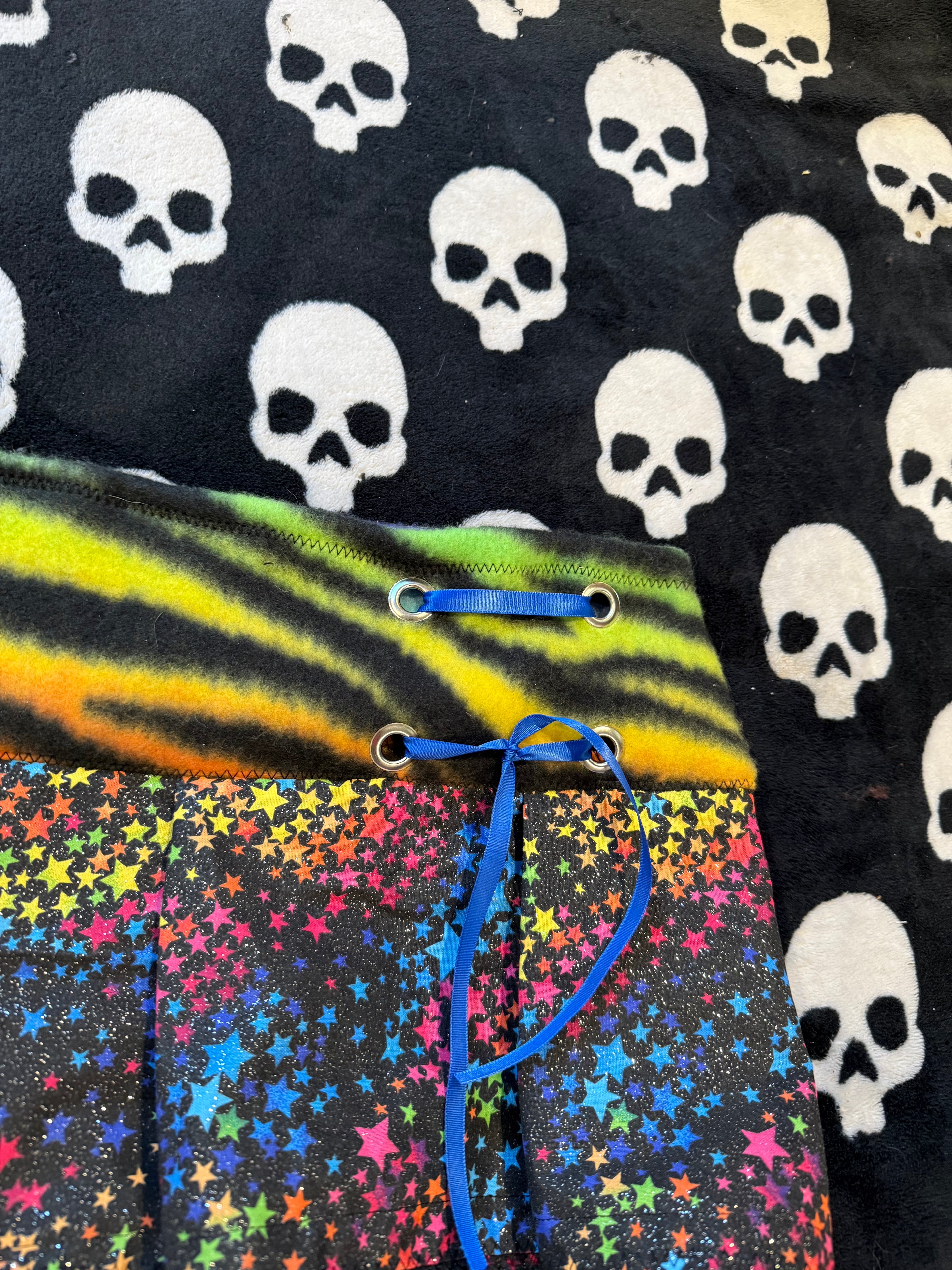 rainbow zebra star mini skirt size XL