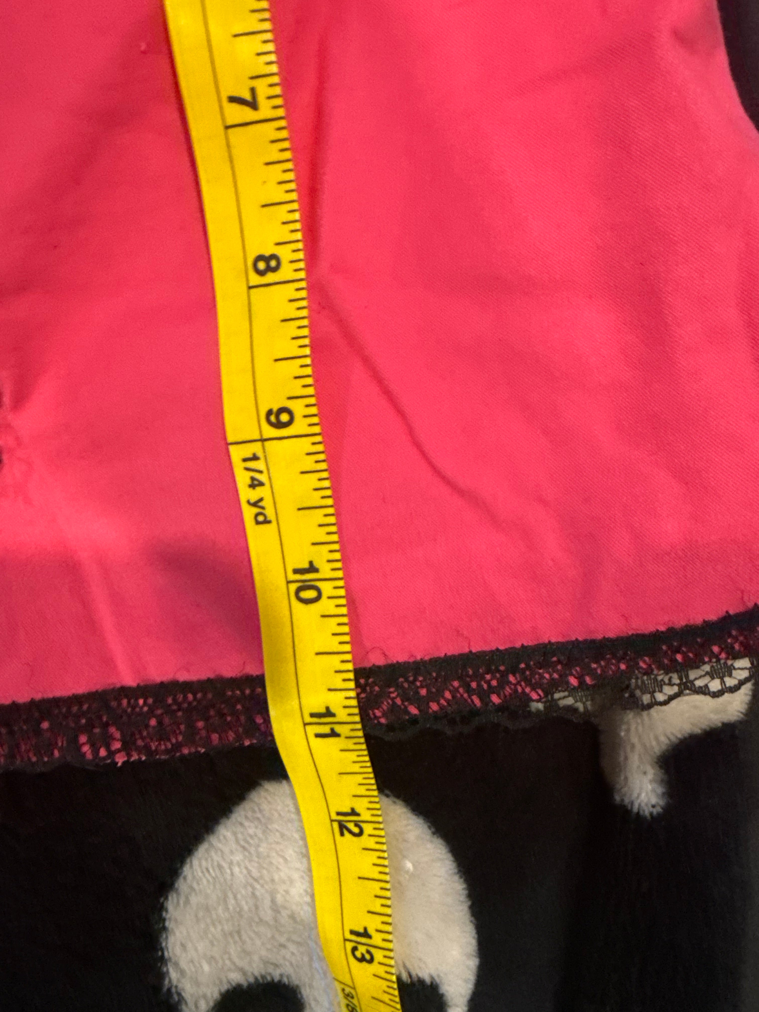 hot pink & black lace up shorts size m