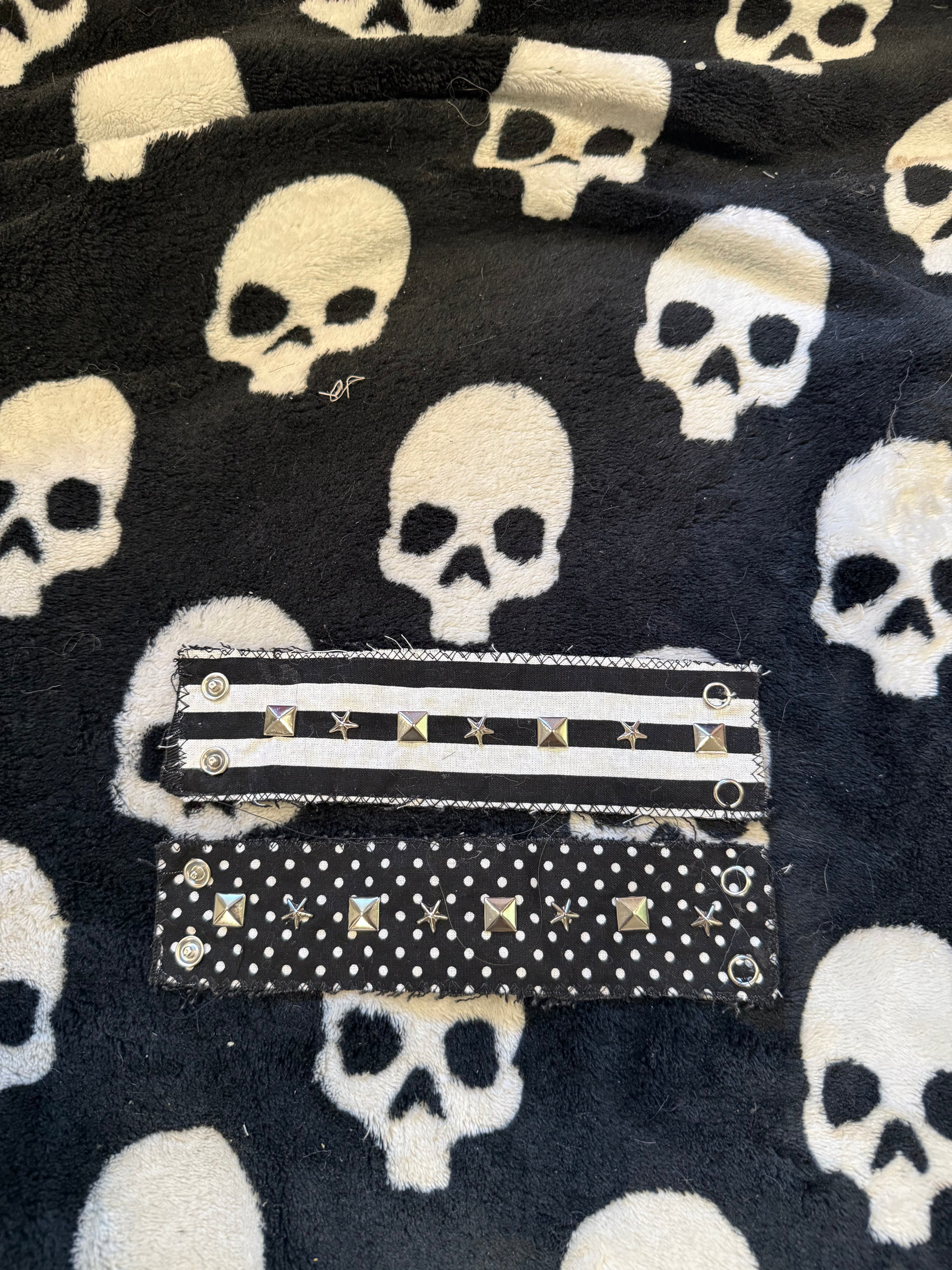studded distressed bracelets