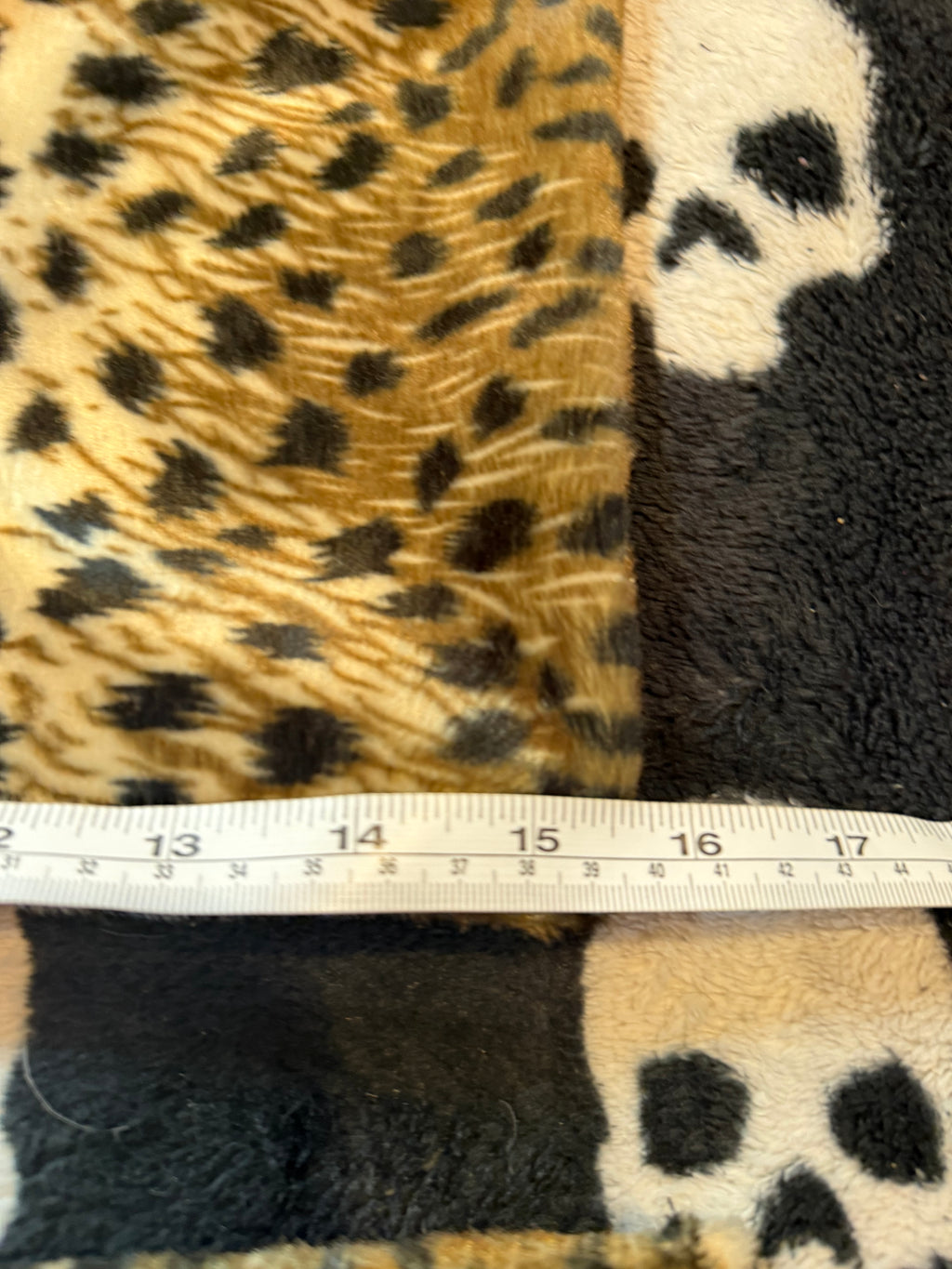 cheetah print fur set size m