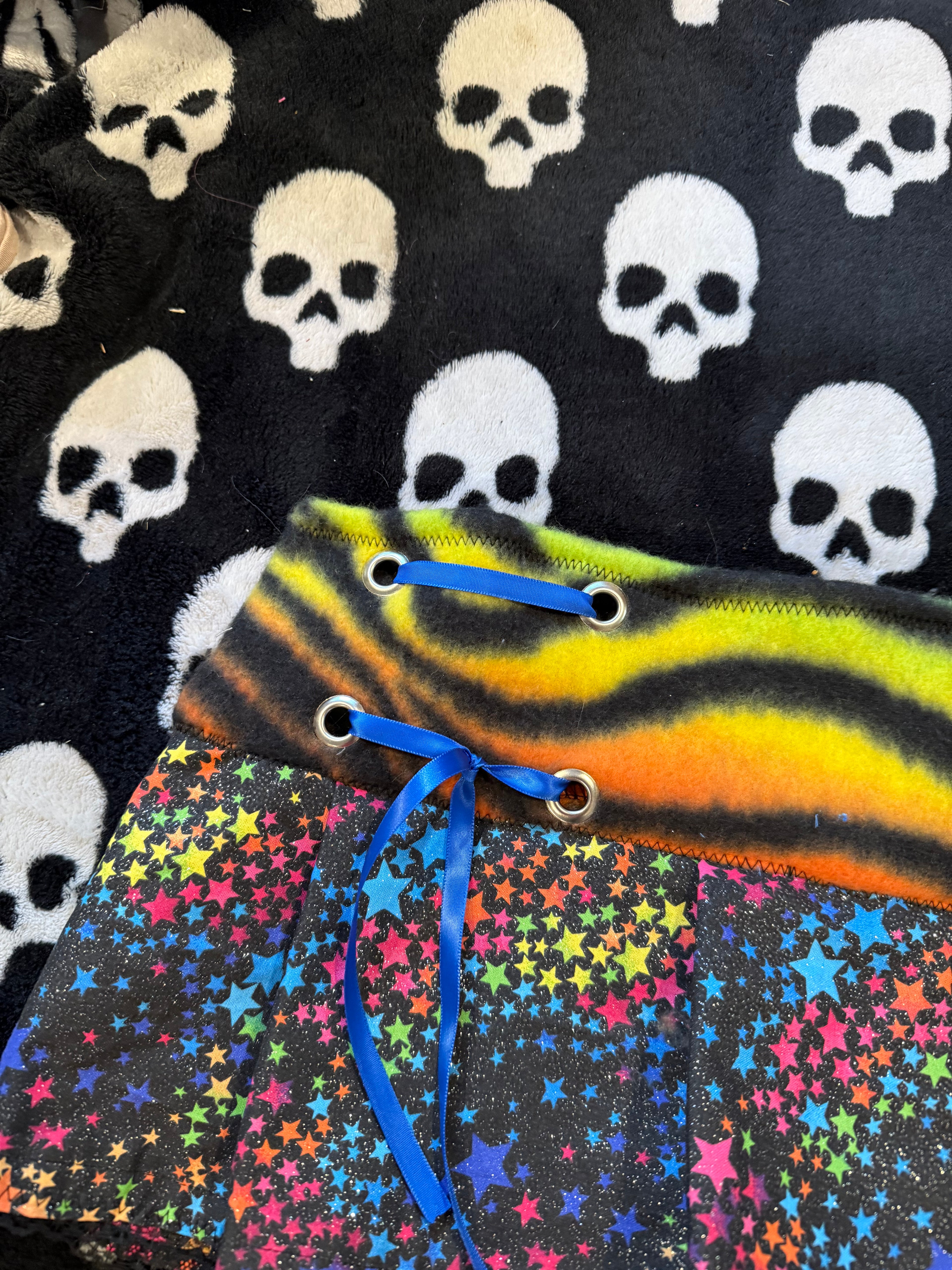 rainbow zebra star mini skirt size XL