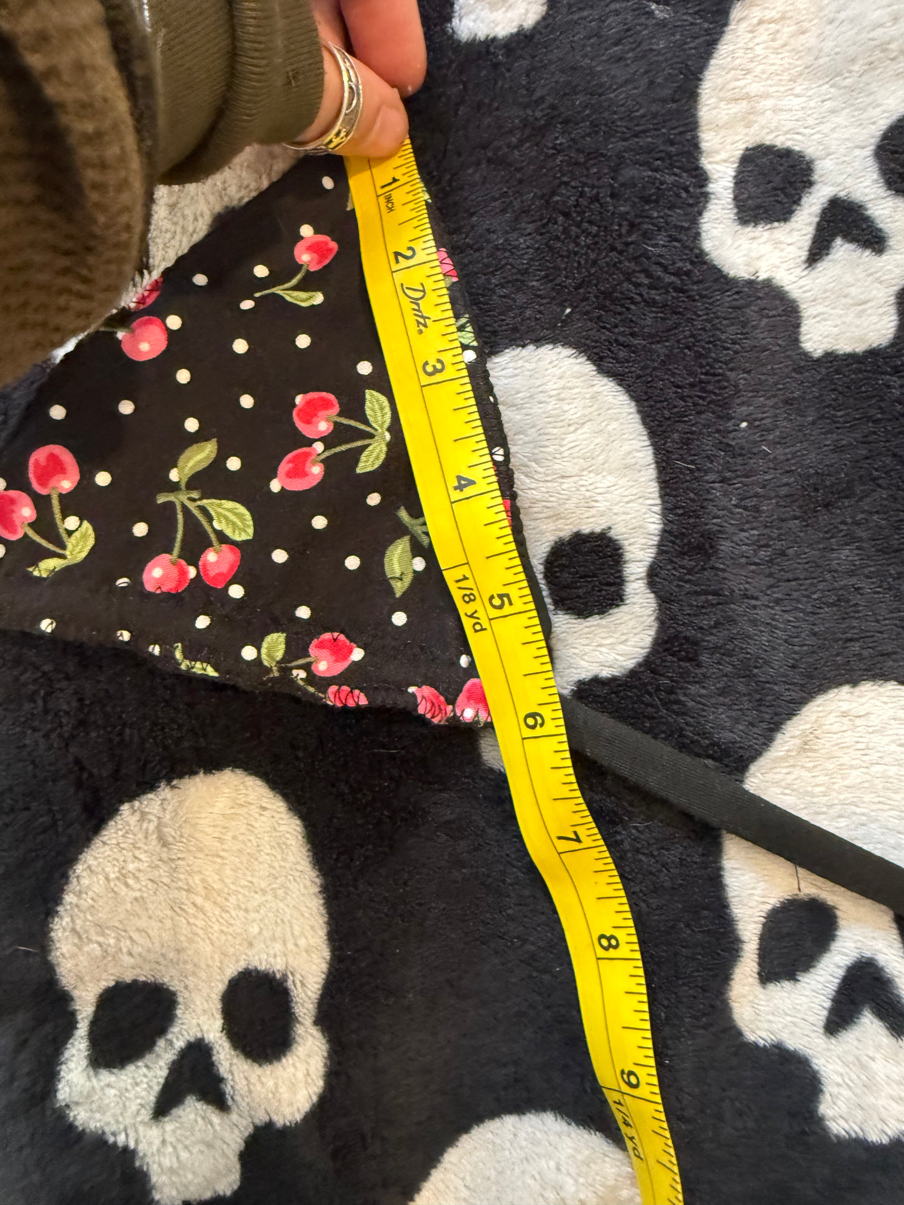 cherry polka dot bikini style top size xs/s