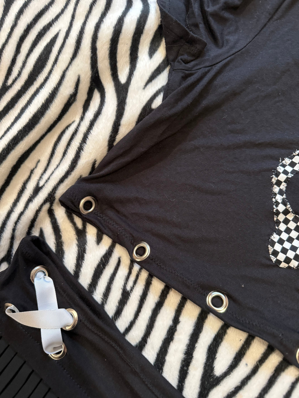 black & white skull set size L