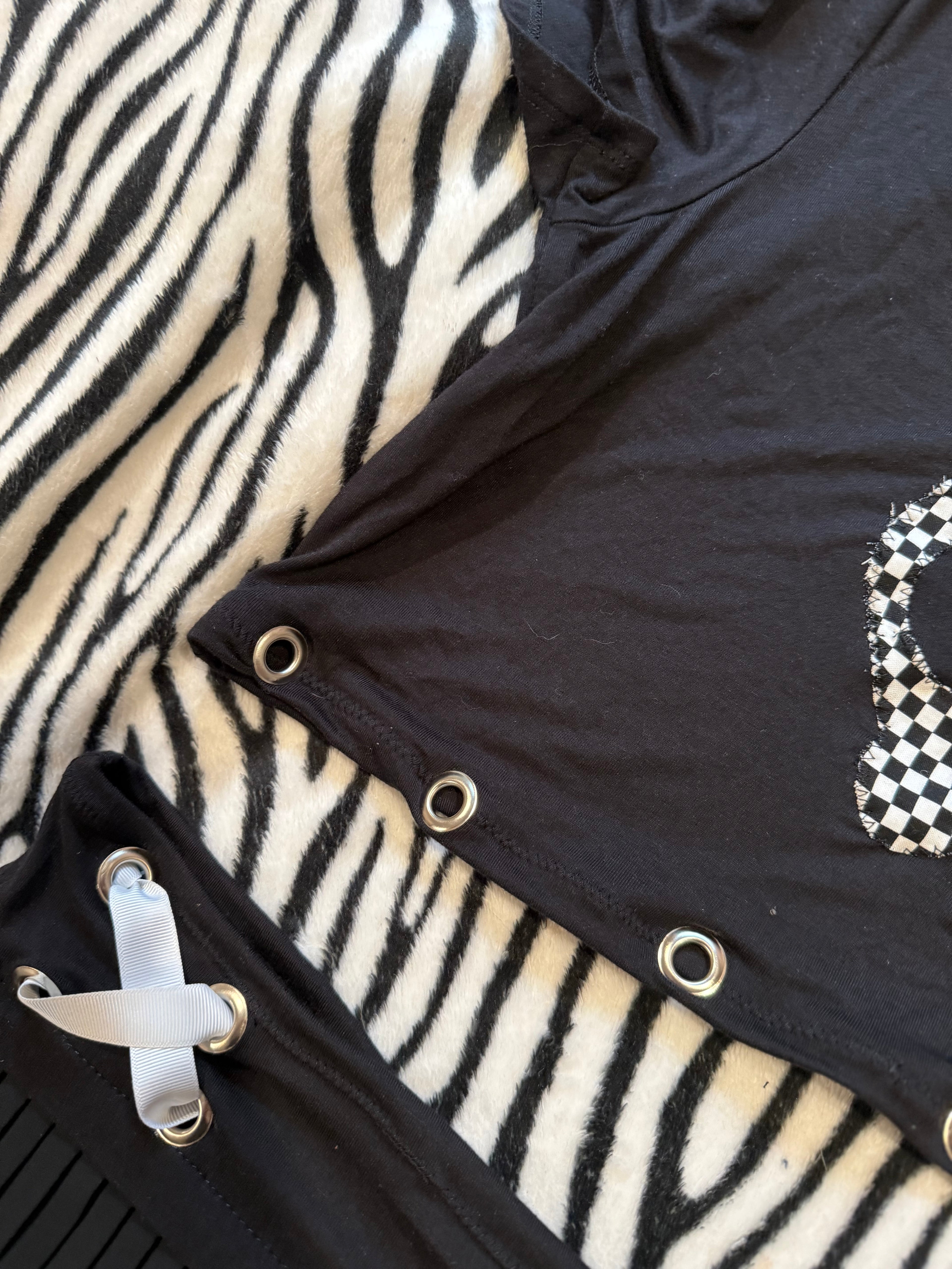 black & white skull set size L