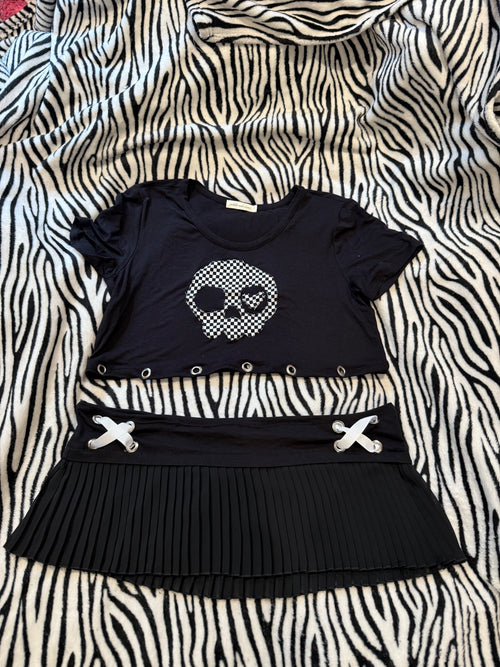 black & white skull set size L